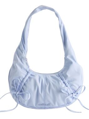 Madden Girl NWT Crescent Hobo Shoulder Bag with Bow Accents